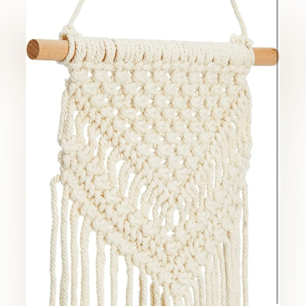 Handcrafted Cream Macrame Wall Hanging